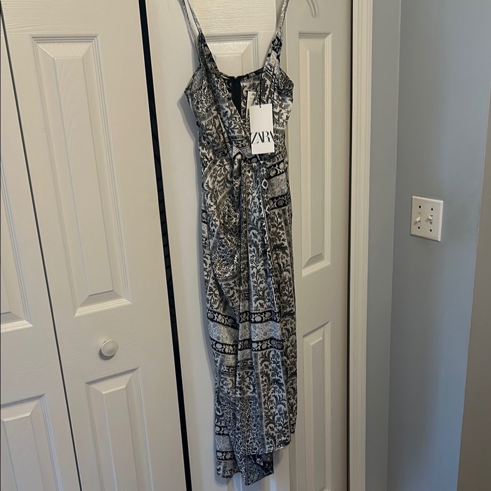 Zara Monochrome Patterned Dress
